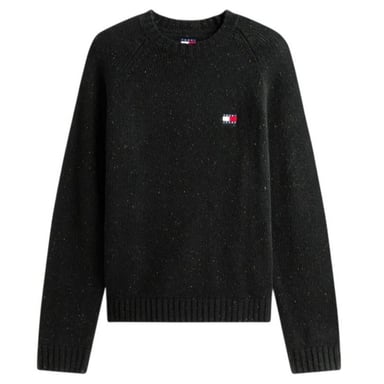 Tommy Jeans - Sweatshirt für Herren, Rundhalsausschnitt, Jerseyware (Schwarz)