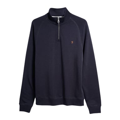 Farah - Sweatshirt für Herren, mit kurzem Reißverschluss (wahres Marienblau)
