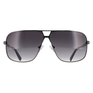 Guess GU00070 08B glänzende gunmetal rauchgraue Sonnenbrille mit Farbverlauf
