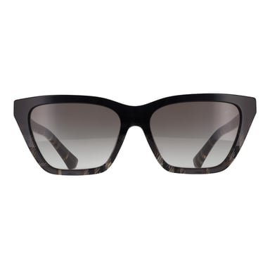 Burberry BE4468 420011 Sonnenbrille in Grau mit Karomuster und grauem Farbverlauf