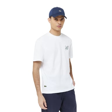 Lacoste - "Heritage" T-Shirt für Herren, Bio-Baumwolle (Weiß)