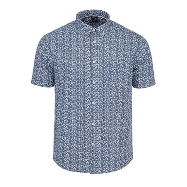 Ben Sherman - Hemd für Herren, kurzärmlig (Blau)