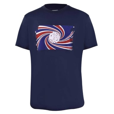 Pretty Green - T-Shirt für Herren, Logo (Marine)