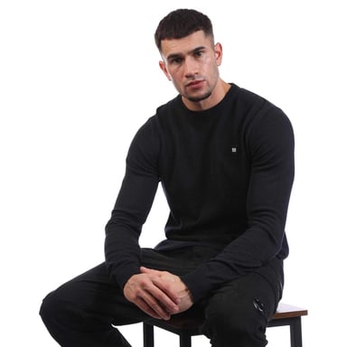 Weekend Offender - "Argentina" Pullover für Herren, Rundhalsausschnitt, Baumwolle (Marine)