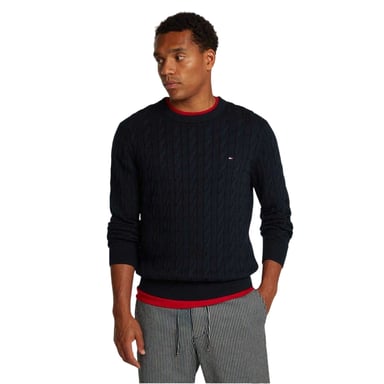 Tommy Hilfiger - Pullover für Herren, Rundhalsausschnitt, Baumwolle (Himmelblau)