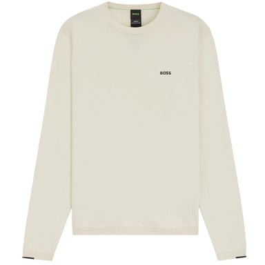 Boss - Pullover für Herren, Rundhalsausschnitt (Weiß)