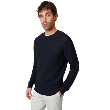 Threadbare - "Yarra" Pullover für Herren, Strukturiert, Regulär (Marine)