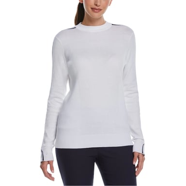 Callaway - Pullover Top für Damen, Stehkragen (Leuchtend Weiß)
