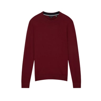 Ted Baker - Pullover für Herren, Merinowolle, Langärmlig (Ochsenblutrot)