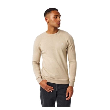Jack Wills - "Seabourne" Pullover für Herren, Rundhalsausschnitt (Steinfarben)
