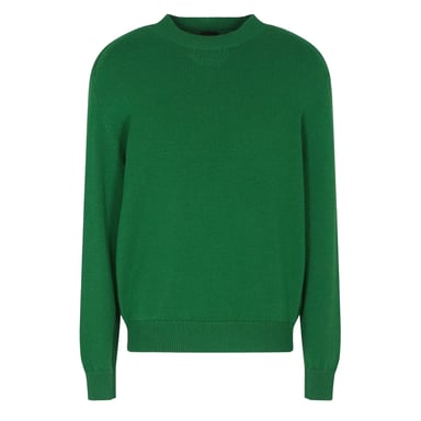 Armani Exchange - Pullover für Herren/Damen Unisex, Rundhalsausschnitt, Langärmlig (Gartengrün)