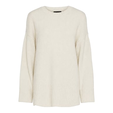 Pieces - Pullover für Herren/Damen Unisex, Überschnittene Schulter, leger (Birke)