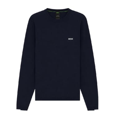 Boss - Pullover für Herren, Rundhalsausschnitt (Dunkelblau)
