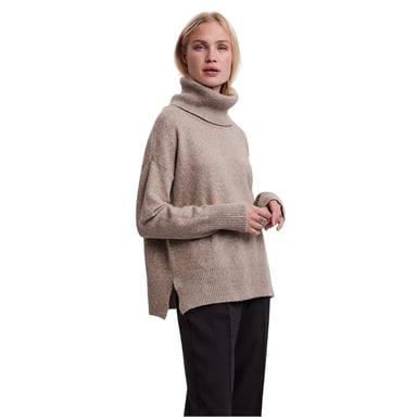 Vero Moda - "Doffy" Oberteil für Damen, Wasserfallausschnitt, leger (Sepia)