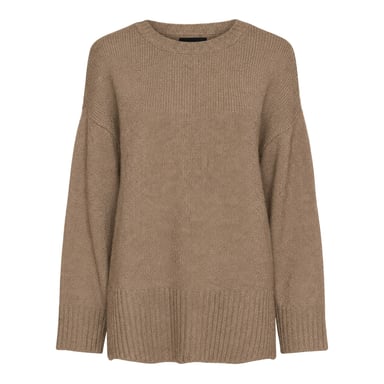 Pieces - Pullover für Herren/Damen Unisex, Überschnittene Schulter, leger (Fossil)