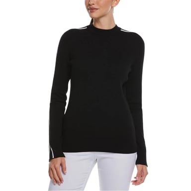 Callaway - Pullover Top für Damen, Stehkragen (Schwarz)