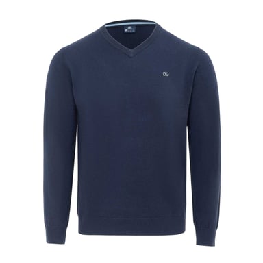 Giorgio - Pullover für Herren, V-Ausschnitt, Polyester (Marine)