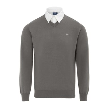 Giorgio - Pullover für Herren, V-Ausschnitt, Jerseyware (Schiefer)