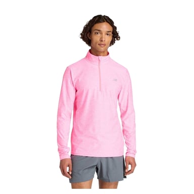 New Balance - Oberteil für Herren, mit kurzem Reißverschluss (Neon-Pink)