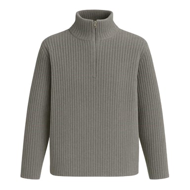 I Saw It First - Pullover für Damen, Reißverschluss (Grau)