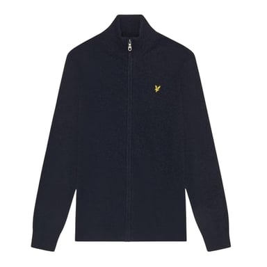 Lyle & Scott - Pullover Top für Herren, Reißverschluss, gerippt, Langärmlig (Marineblau Marl)