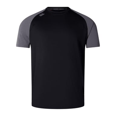 Canterbury - "Elt" T-Shirt für Herren, Rundhalsausschnitt, Athletisch, Schmal, Raglanärmel (Schwarz Mergel)