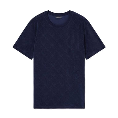Emporio Armani EA7 - T-Shirt für Herren, Diamant Jacquard (Marine)