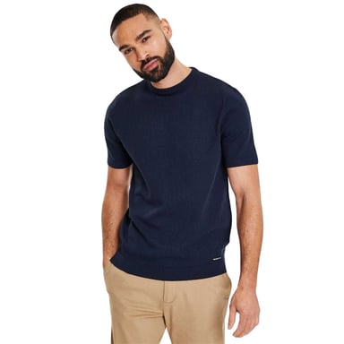 Threadbare - T-Shirt für Herren, Rundhalsausschnitt, Regulär (Marine)