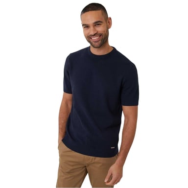 Threadbare - T-Shirt für Herren, Rundhalsausschnitt, Perlmuster (Marine)