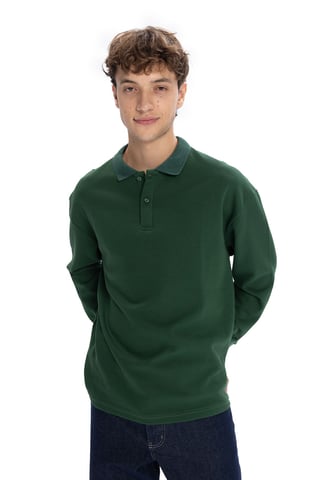 Herren Langarm-Polo-Shirt