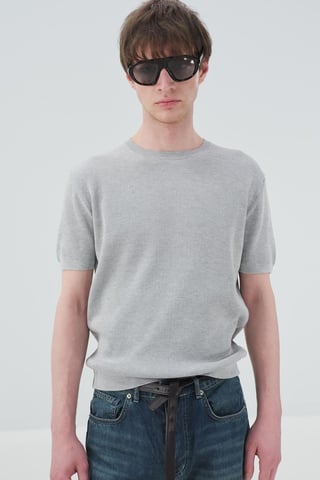 Herren Baumwoll Rundhals T-Shirt