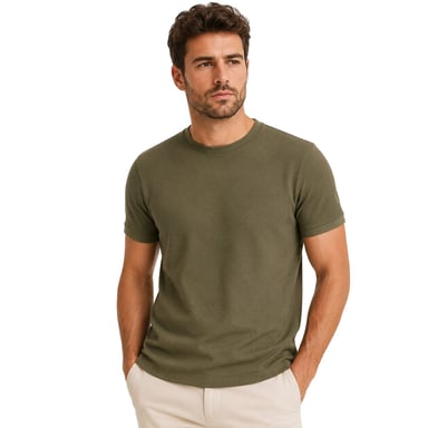 Threadbare - "Gosford" T-Shirt für Herren/Damen Unisex, Regulär (Khakigrün)