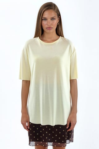 Lockere Passform Crew-Neck T-Shirt