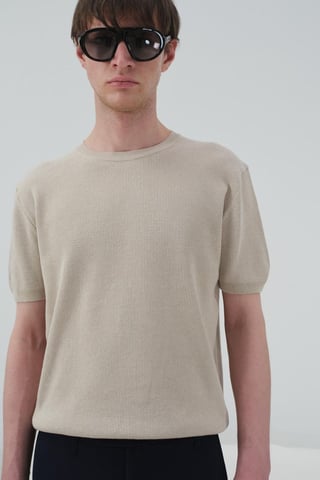 Herren Baumwoll Rundhals T-Shirt