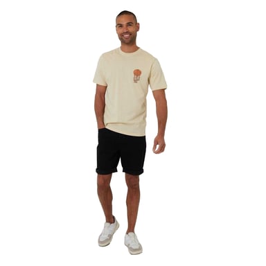 Threadbare - T-Shirt für Herren, Regulär (Helles Steingrau)