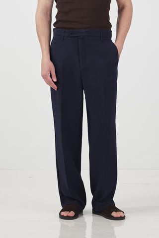 Herren Strickhose mit mittlerem Bund und geradem Bein