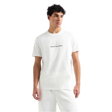 Armani Exchange - T-Shirt für Herren, Regulär (Naturweiß)