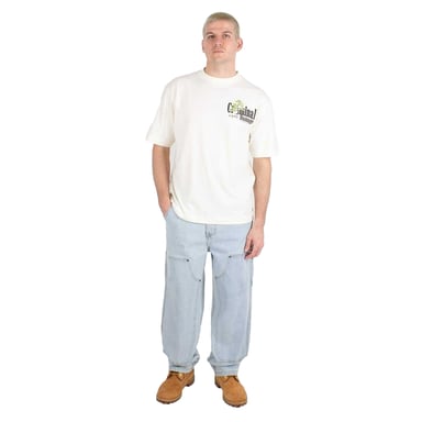 Criminal Damage - "Kenshin" T-Shirt für Herren, Übergroß (Naturweiß)