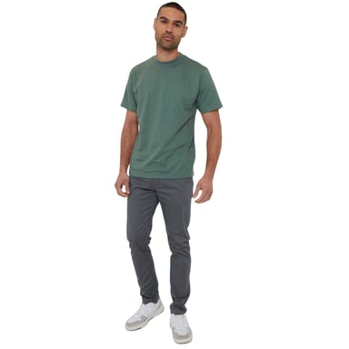 Threadbare - T-Shirt für Herren, Rundhalsausschnitt, Strukturiert, Regulär (Dunkler Wald)