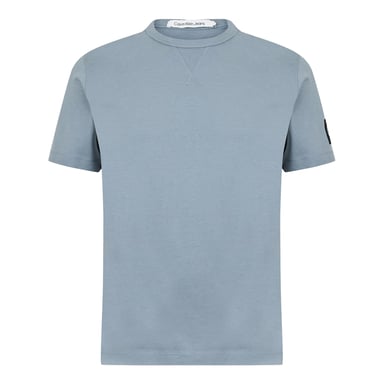 Calvin Klein - T-Shirt für Herren, Rundhalsausschnitt, Regulär (Bewölkt Grau)