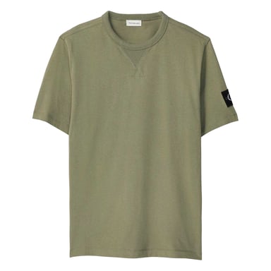 Calvin Klein - T-Shirt für Herren, Rundhalsausschnitt, Regulär (Dunkles Flechtengrün)
