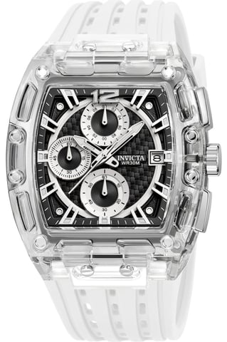 Invicta S1 Rally 70145 Herrenuhr - Quarzwerk - Kunststoff mit schwarzem Zifferblatt - 42 mm