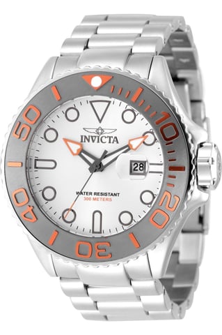 Invicta Grand Diver 49152 Herrenuhr, Quarzwerk, Edelstahl, 52 mm - Silber