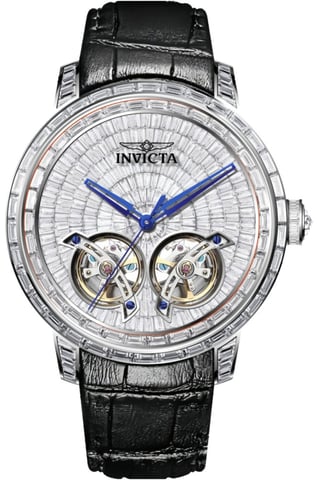 Invicta Objet D Art 69459 Herrenuhr - Automatikwerk - Edelstahl mit silbernem Zifferblatt - 45 mm