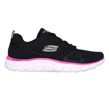 Skechers - "Track" Sneaker für Kinder, Zum Anschlüpfen (Schwarz/Pink)