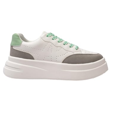Kappa - "Ari" Sneaker für Damen, Plattform-Absatz (Weiß/Grau)