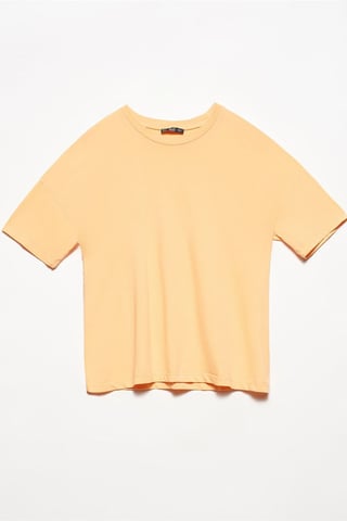 Damen Baumwoll Rundhalsausschnitt T-Shirt