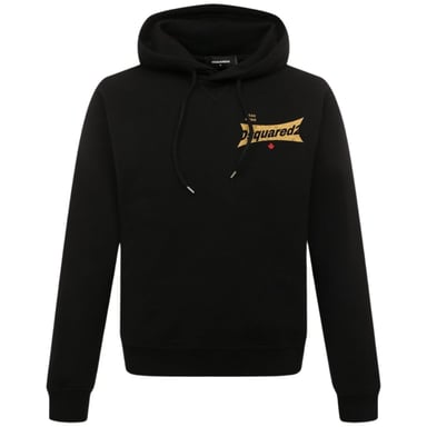 Dsquared2 Cool Fit Logo Schwarzer Hoodie