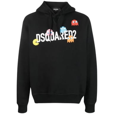 Dsquared2 Pac-man Cool Fit Schwarzer Hoodie