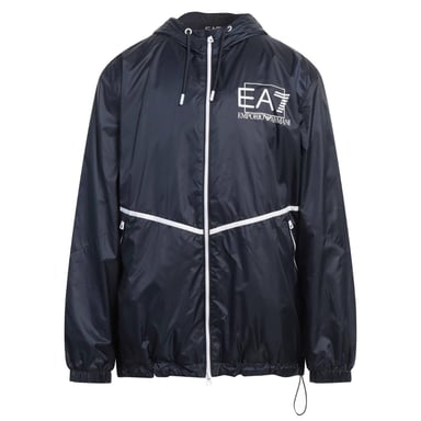 Ea7 Marineblaue Kapuzenjacke